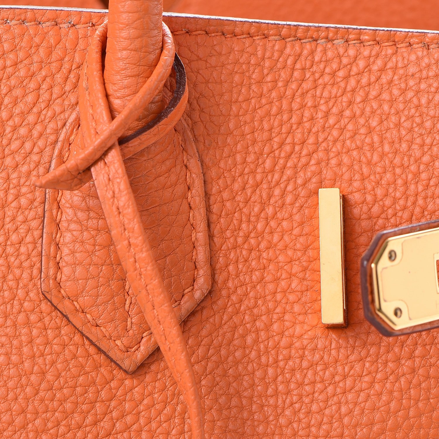Hermes Togo Birkin 30 Orange 27 of 47
