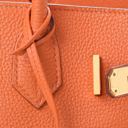 Hermes Togo Birkin 30 Orange 27 of 47