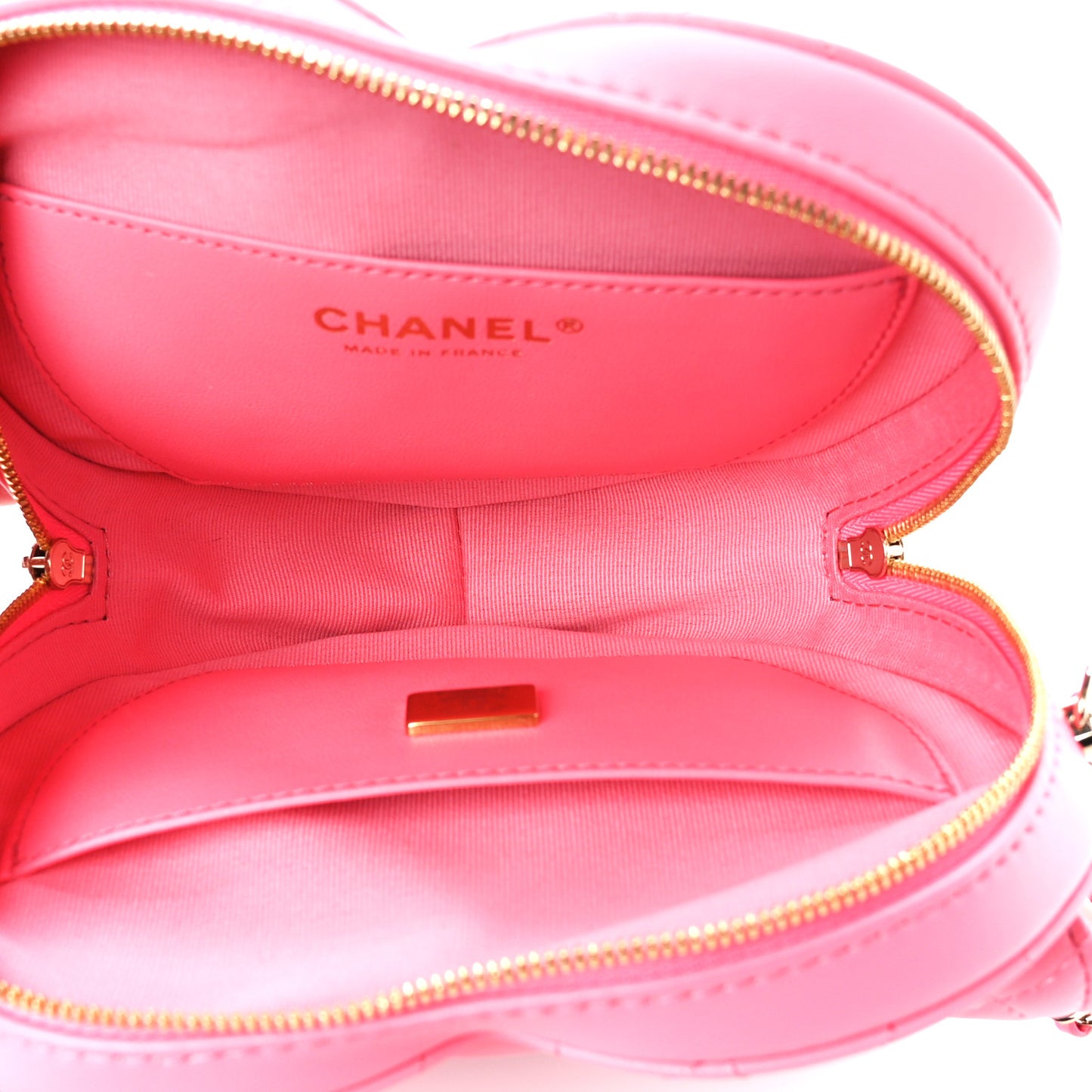 Lambskin Quilted CC In Love Heart Bag Pink
