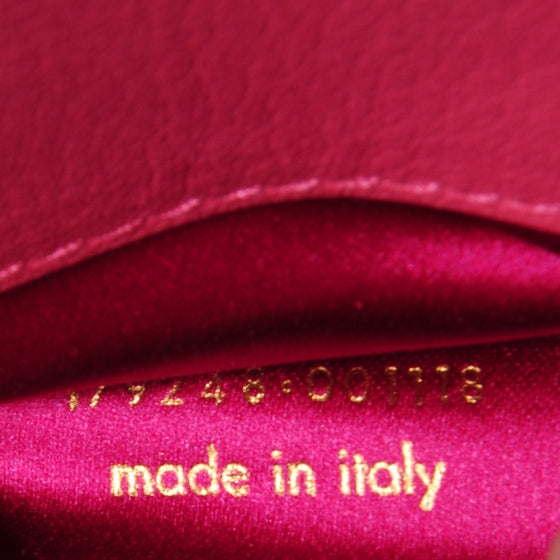 Saint Laurent Goatskin Small Belle de Jour Clutch Fuchsia 8 of 8