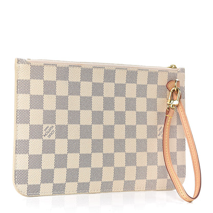 Louis Vuitton Damier Azur Neverfull MM GM Pochette 3 of 8
