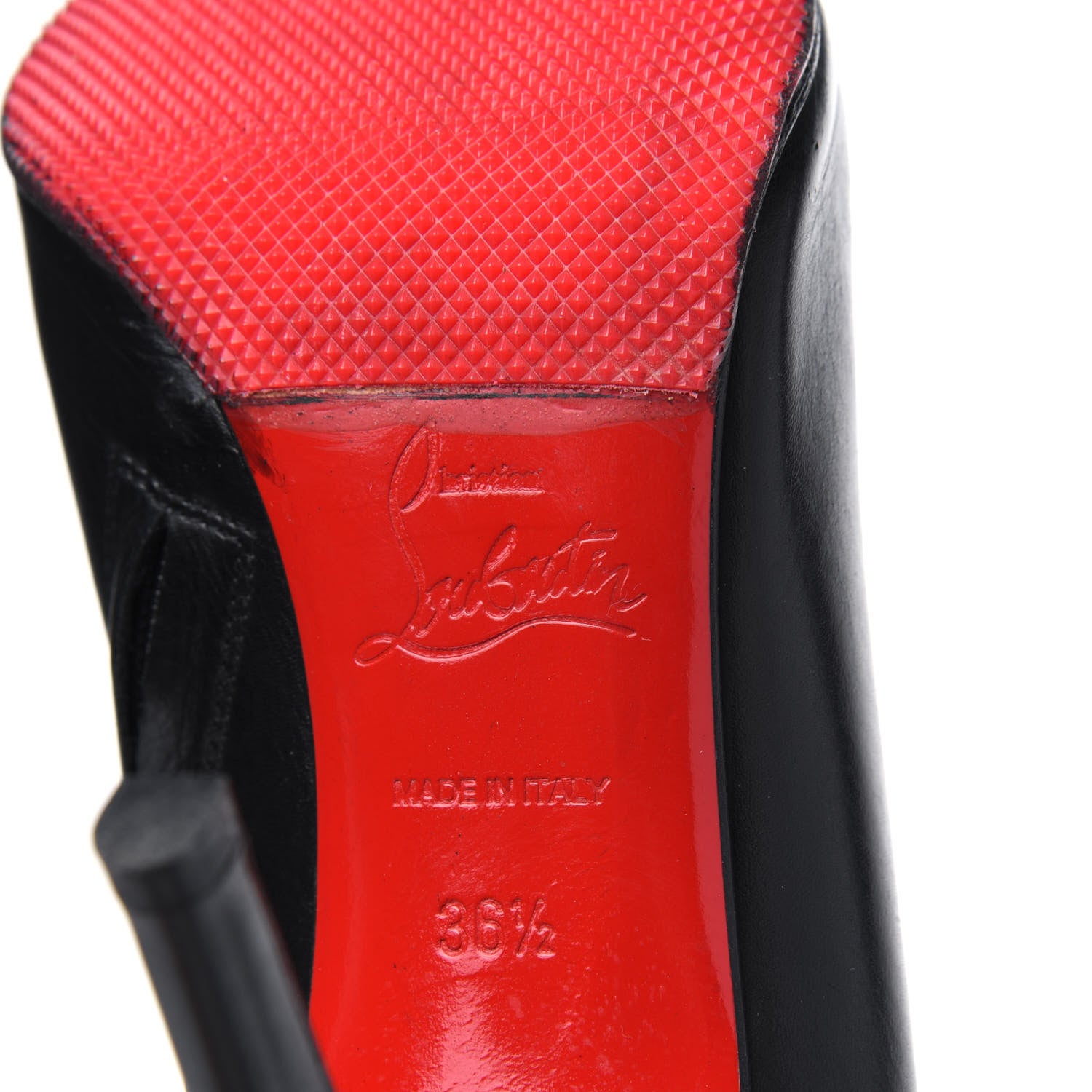 Christian Louboutin Calfskin Dahlia 100 Ankle Boots 36.5 Black 6 of 12