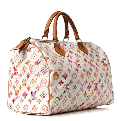 Louis Vuitton Watercolor Aquarelle Speedy 35 White 3 of 20