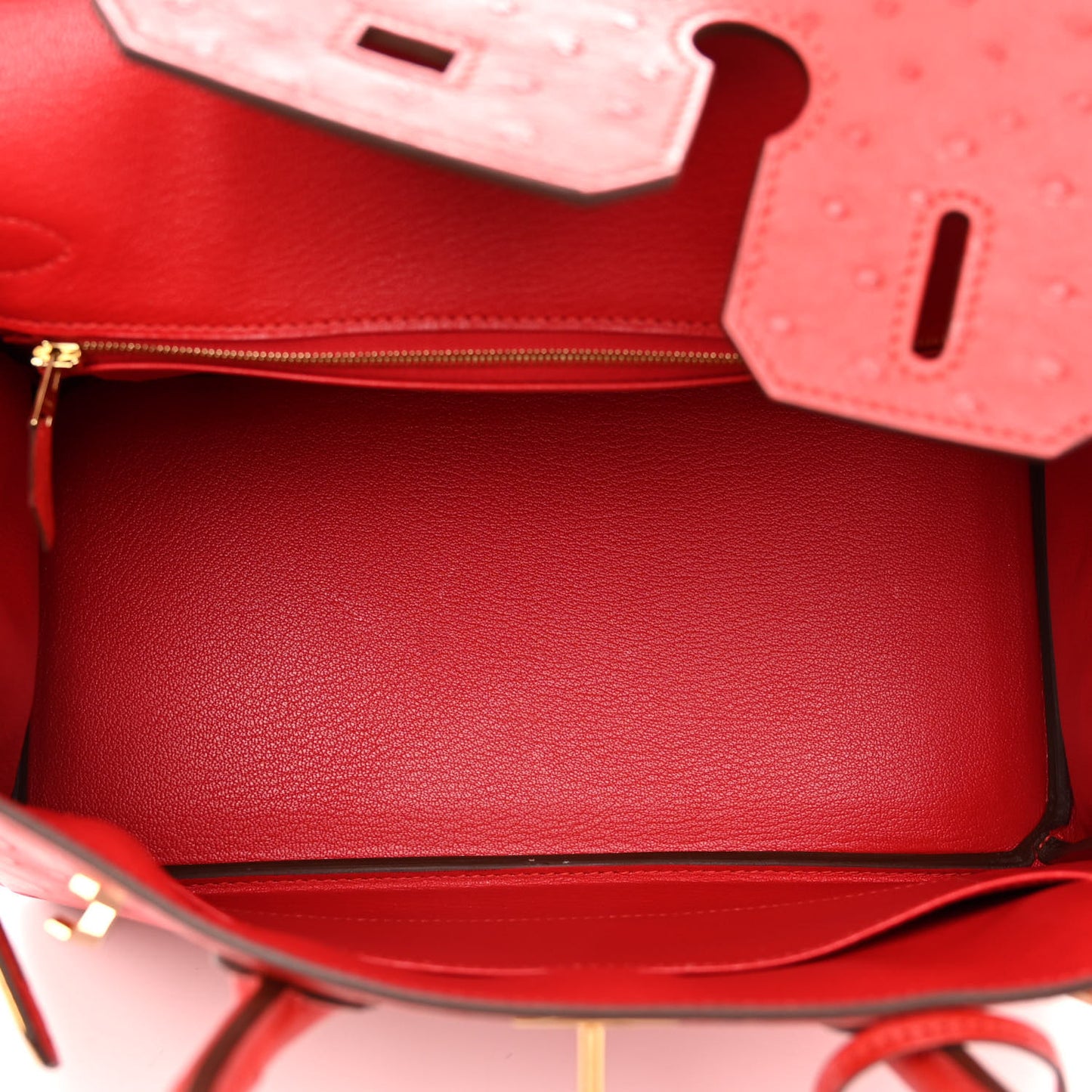 Ostrich Birkin 30 Rouge Vif
