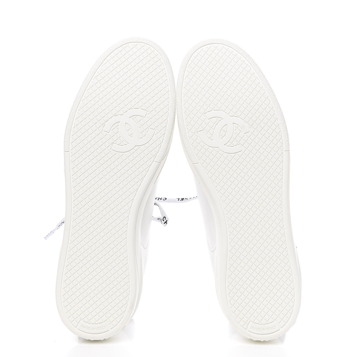 Chanel Calfskin CC Sneakers 38 White 5 of 10