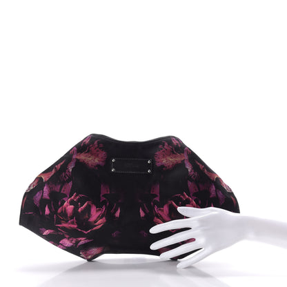 Alexander McQueen Silk Night Flowers De Manta Clutch Multicolor Black 2 of 7