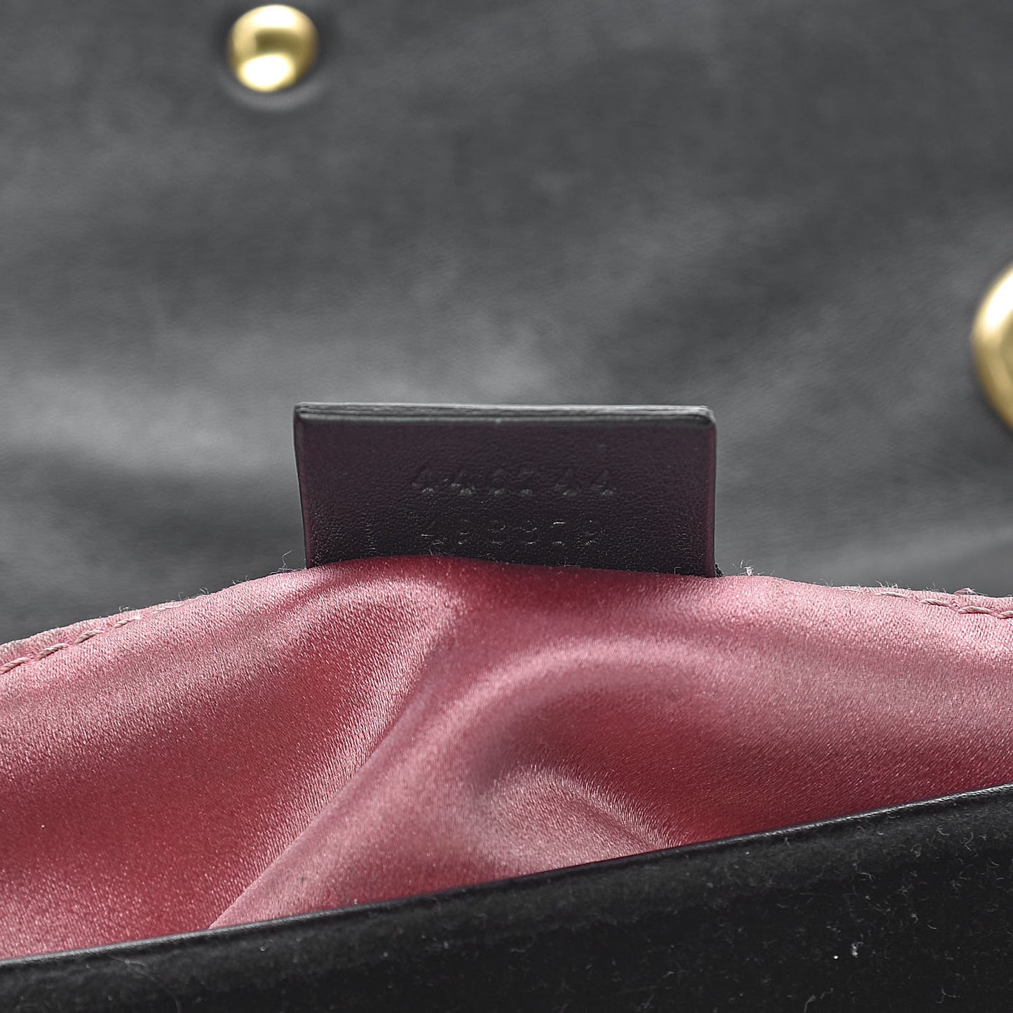 Velvet Matelasse Mini GG Marmont Shoulder Bag Black