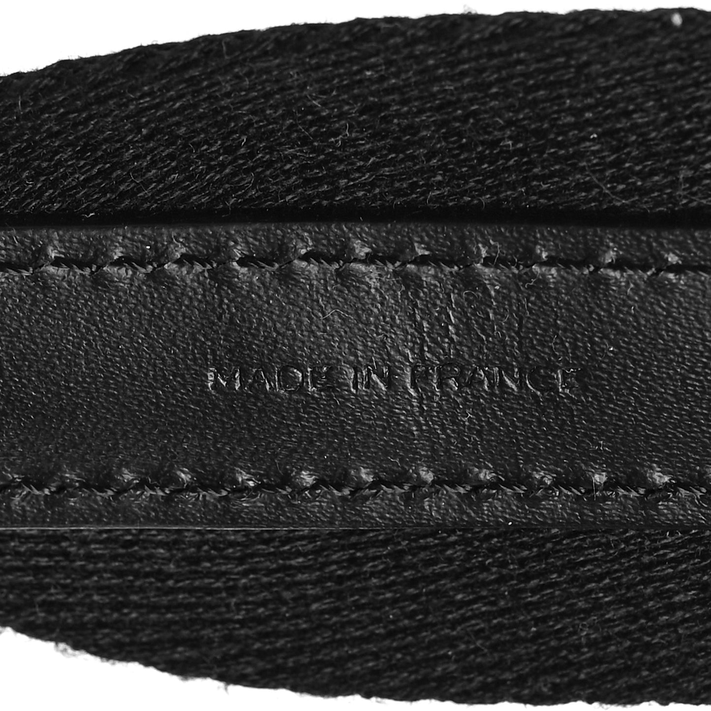 Canvas Calfskin Adjustable Shoulder Strap Black