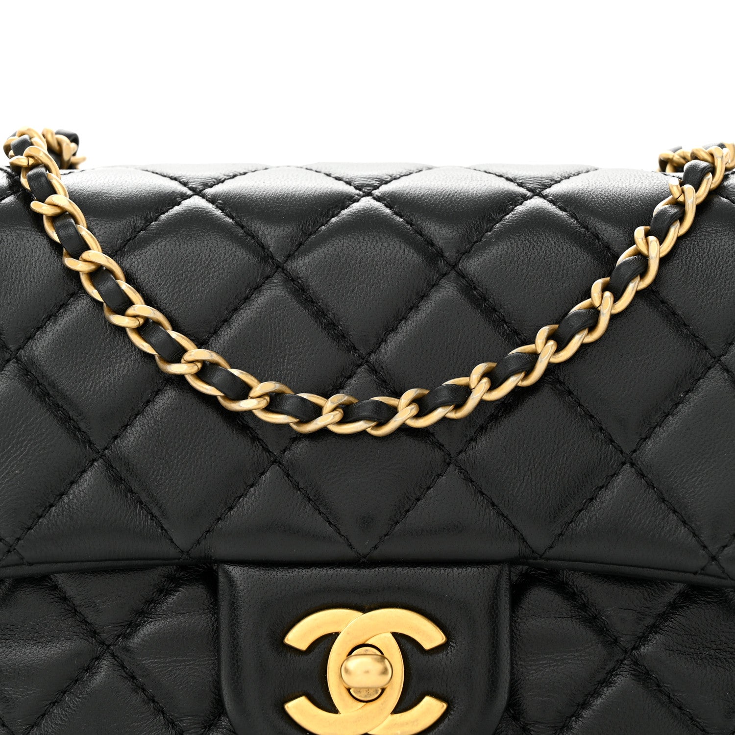 Chanel Lambskin Quilted Mini Pearl Crush Flap Black 8 of 11