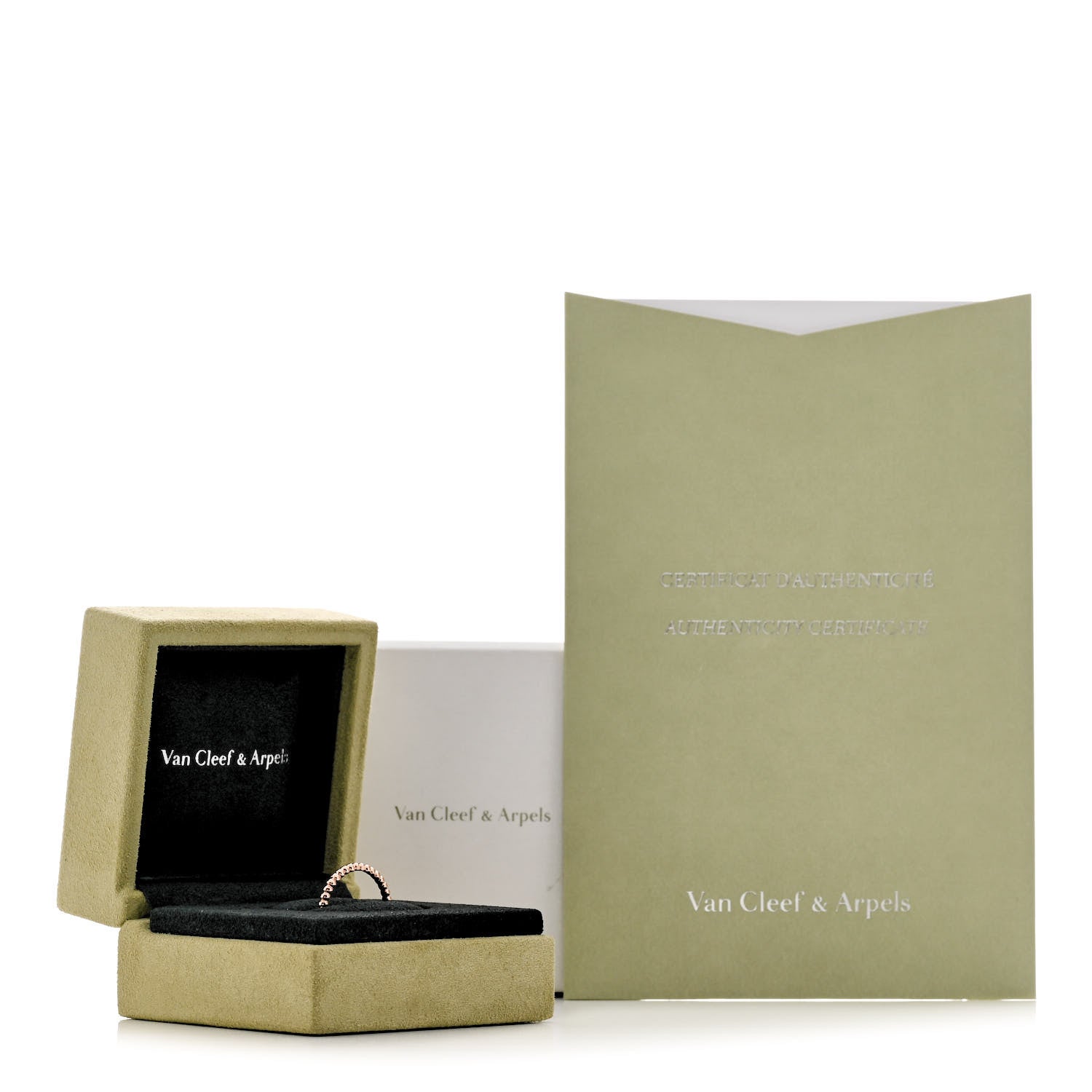Van Cleef & Arpels 18K Rose Gold Small Perlee Ring 55 7.25 5 of 5
