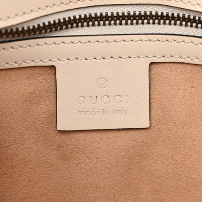 Gucci Calfskin Matelasse Small GG Marmont Shoulder Bag White 6 of 11