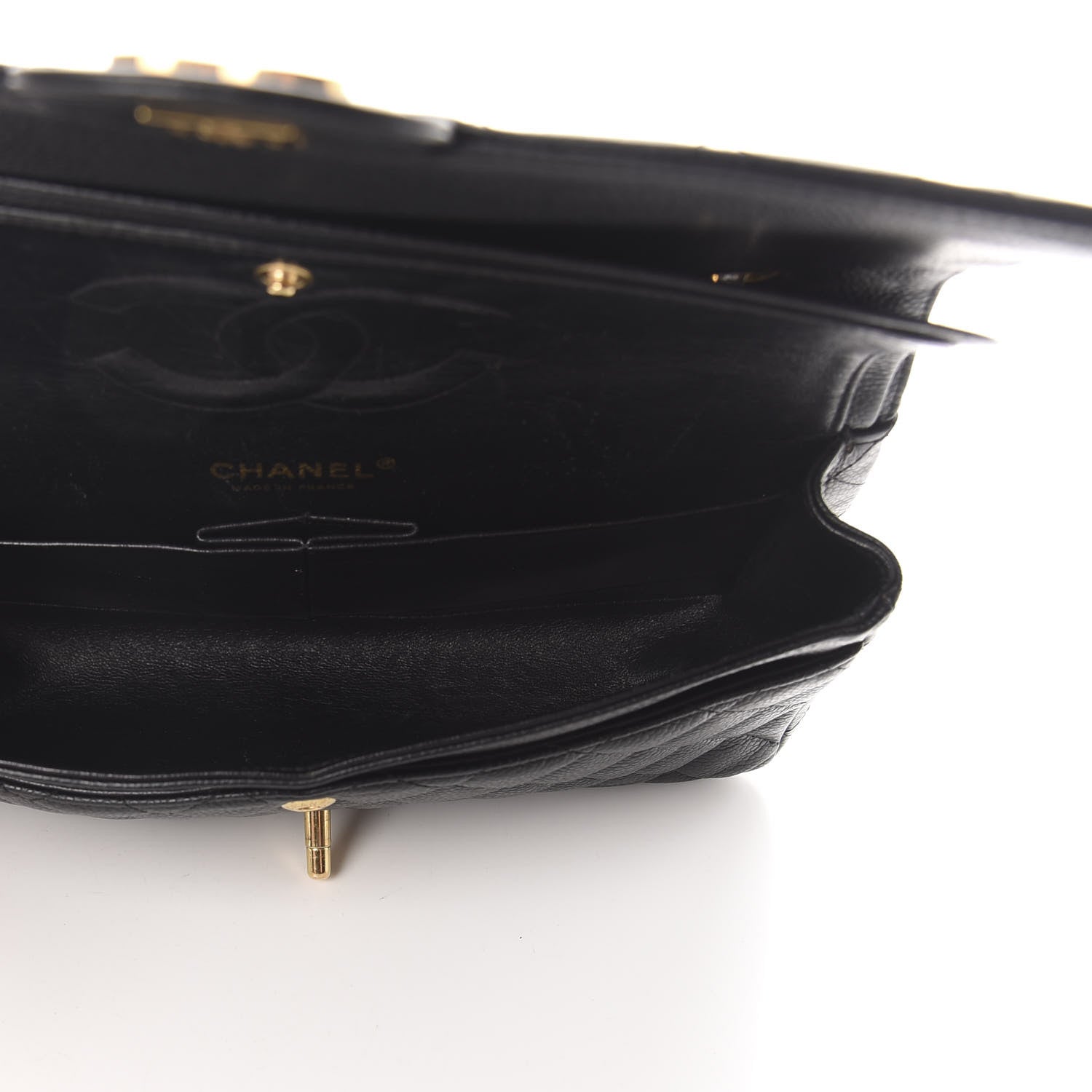 Chanel Caviar Quilted Medium Double Flap Black 5 of 12
