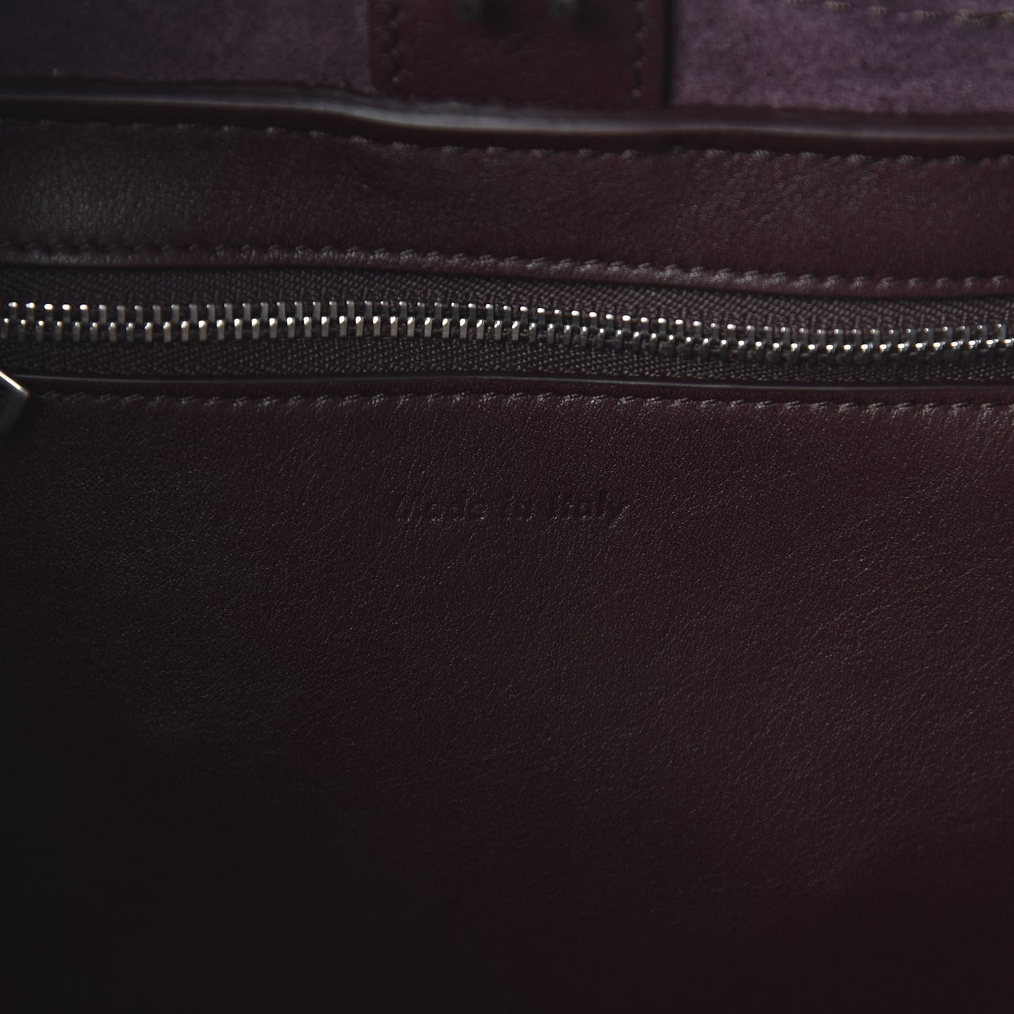 Supple Grained Calfskin Small Big Bag Wine