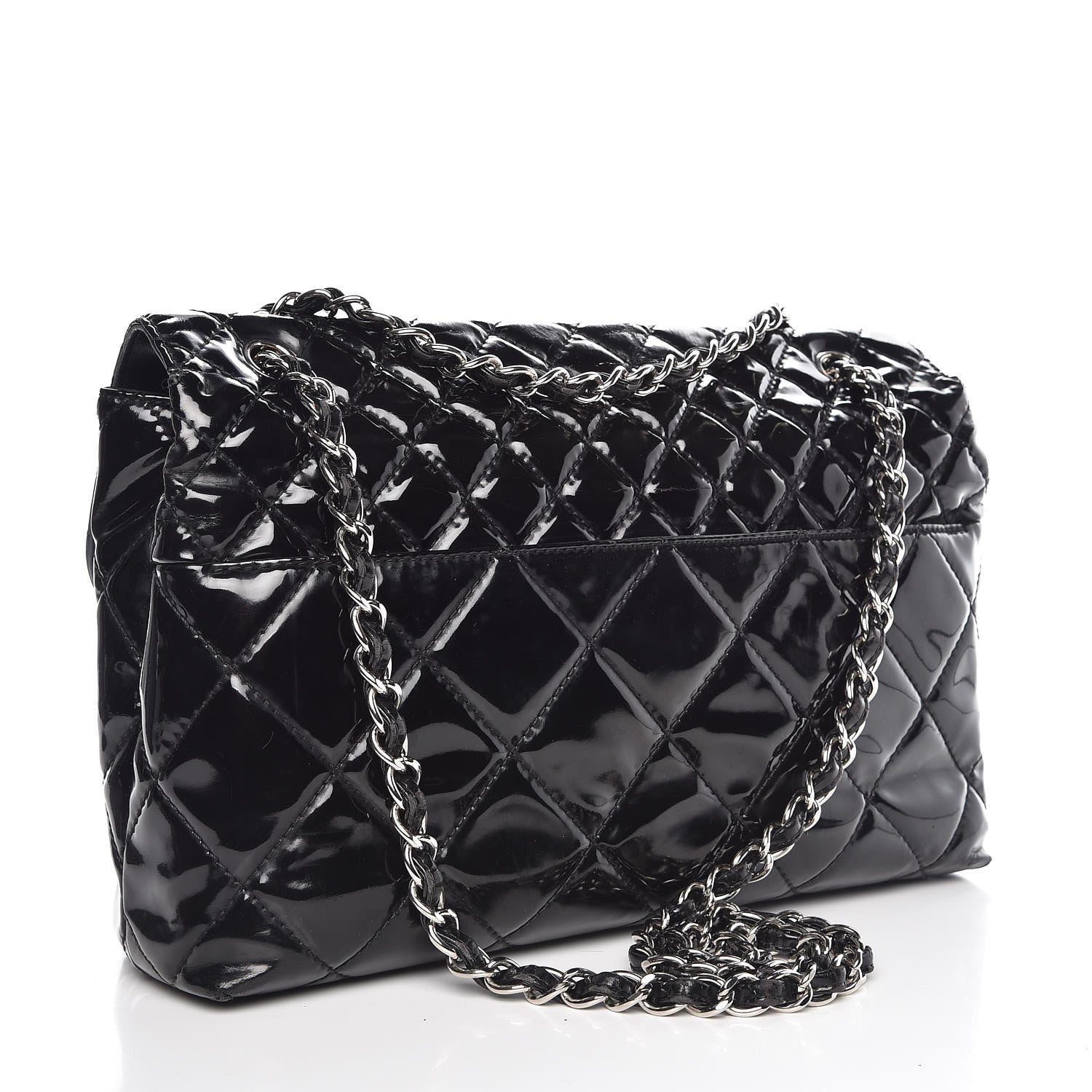 Chanel Vinyl Quilted In the Business Flap Bag Black 4 of 14