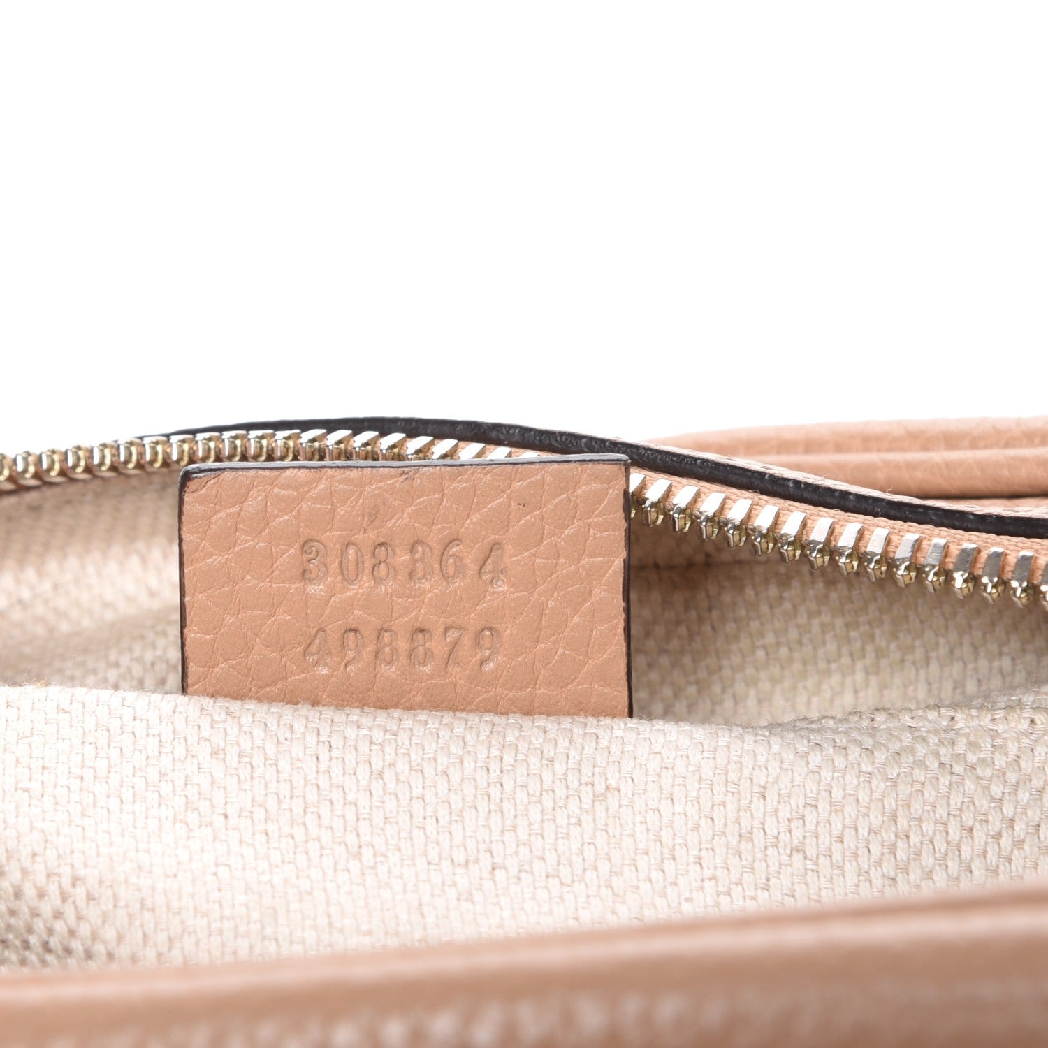 Gucci Pebbled Calfskin Small Soho Disco Bag Camelia 7 of 11