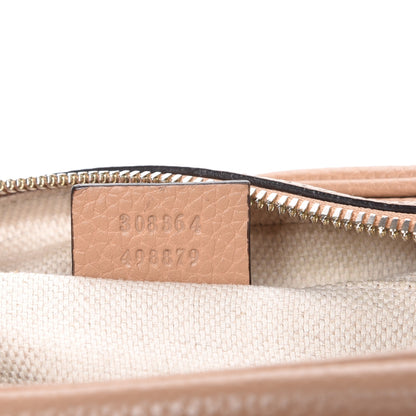 Gucci Pebbled Calfskin Small Soho Disco Bag Camelia 7 of 11