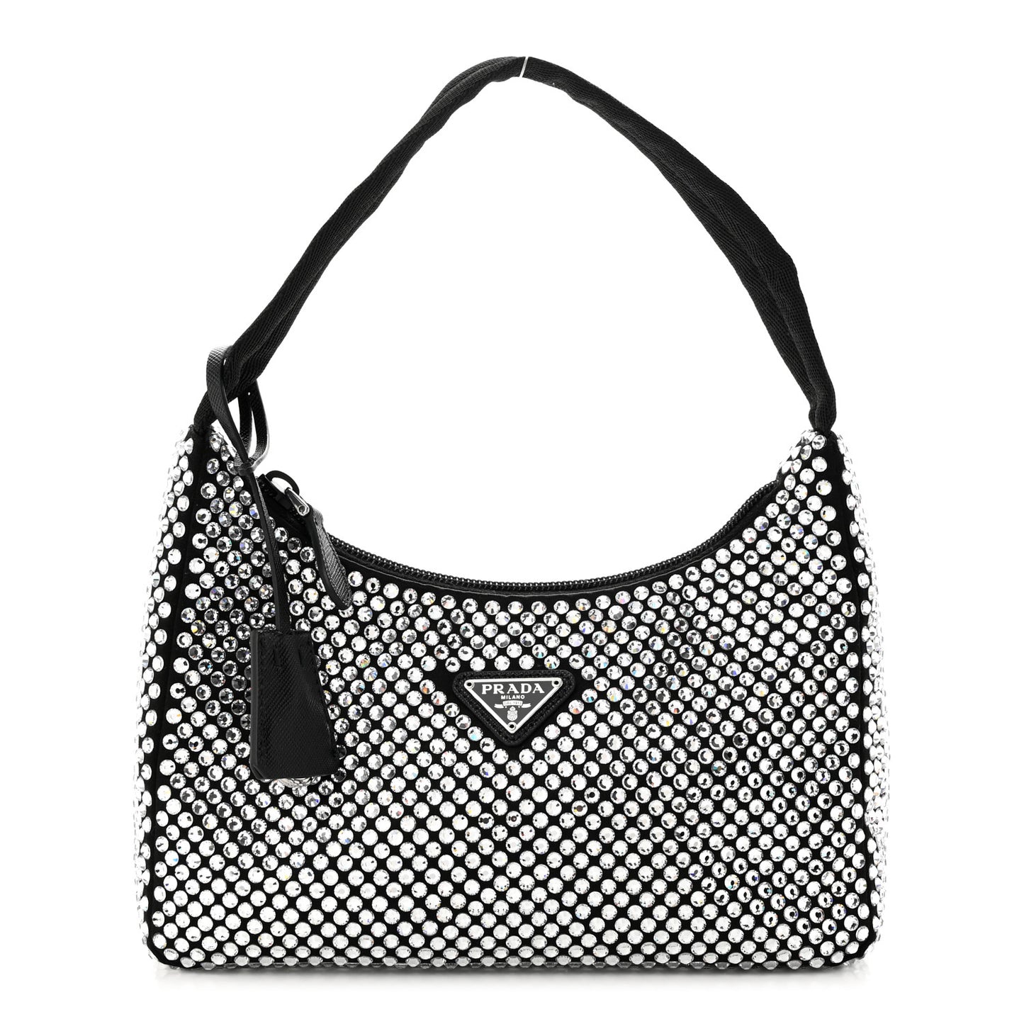 Satin Crystal Mini Re-Edition 2000 Bag Cristal
