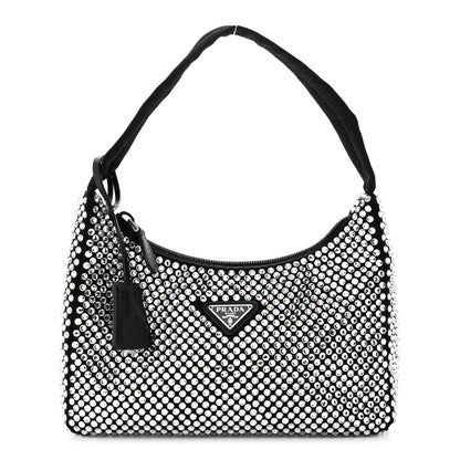 Prada Satin Crystal Mini Re-Edition 2000 Bag Cristal 1 of 9