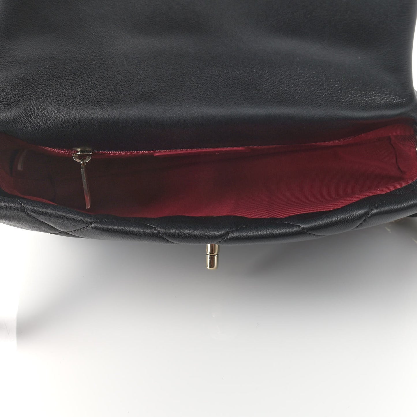 Lambskin Quilted On The Shoulder Flap Black