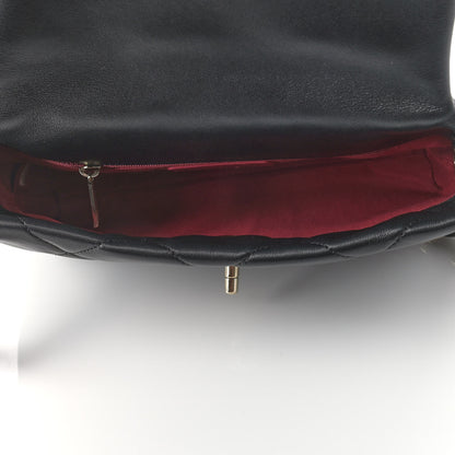 Chanel Lambskin Quilted On The Shoulder Flap Black 5 of 10