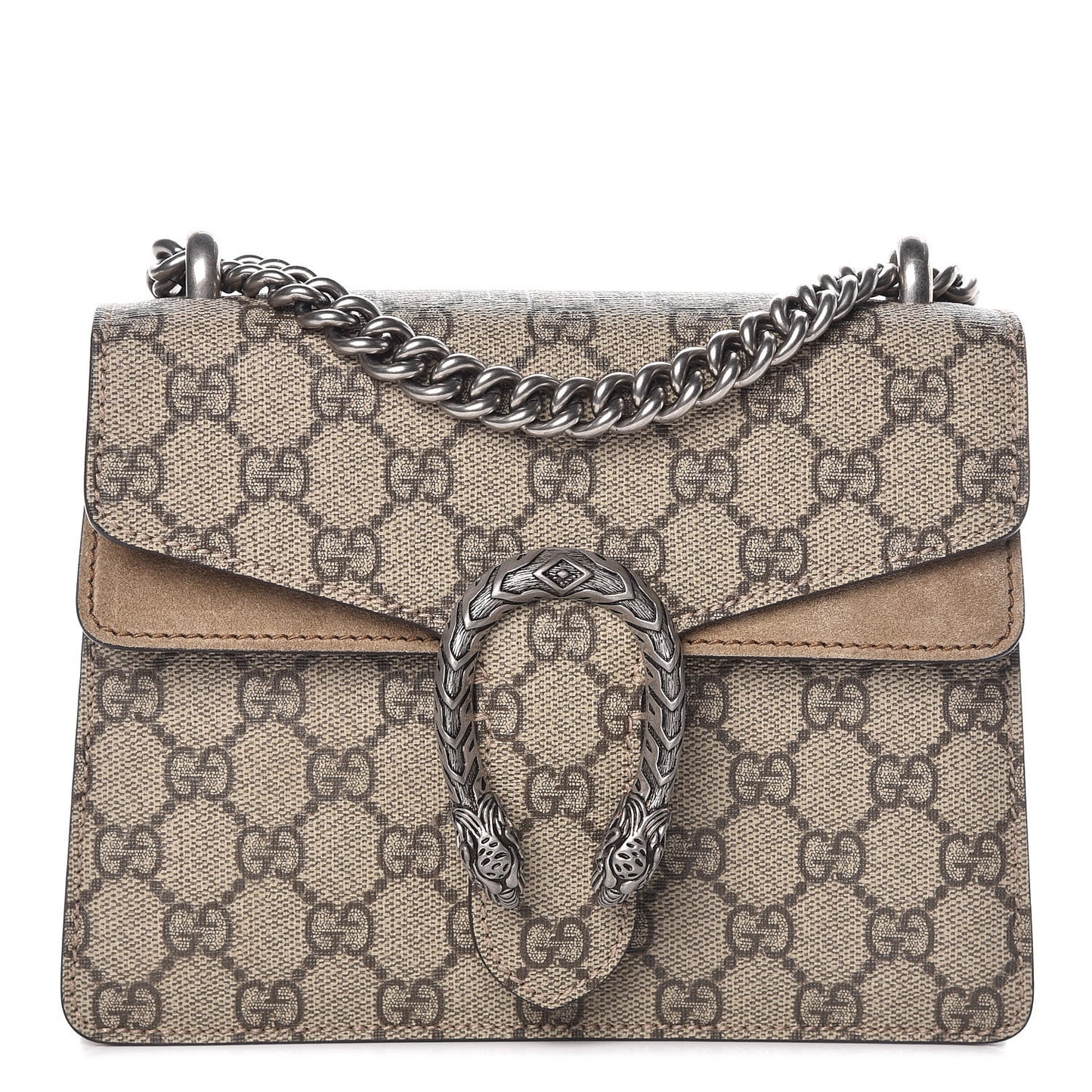 GG Supreme Monogram Mini Dionysus Shoulder Bag Taupe