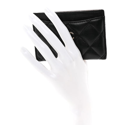 Chanel Lambskin Quilted Card Holder Black 2 of 9