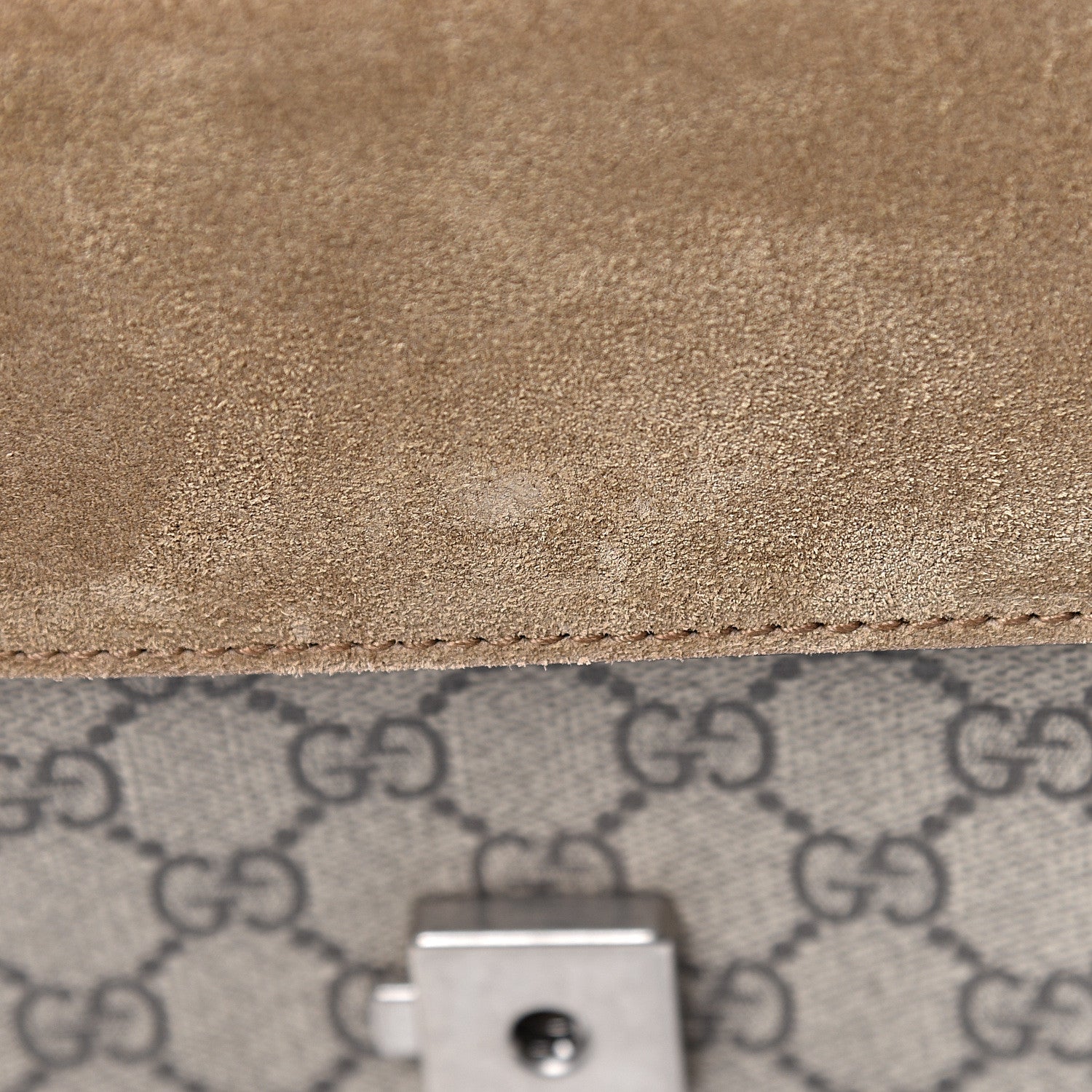 Gucci GG Supreme Monogram Mini Dionysus Shoulder Bag Taupe 10 of 11