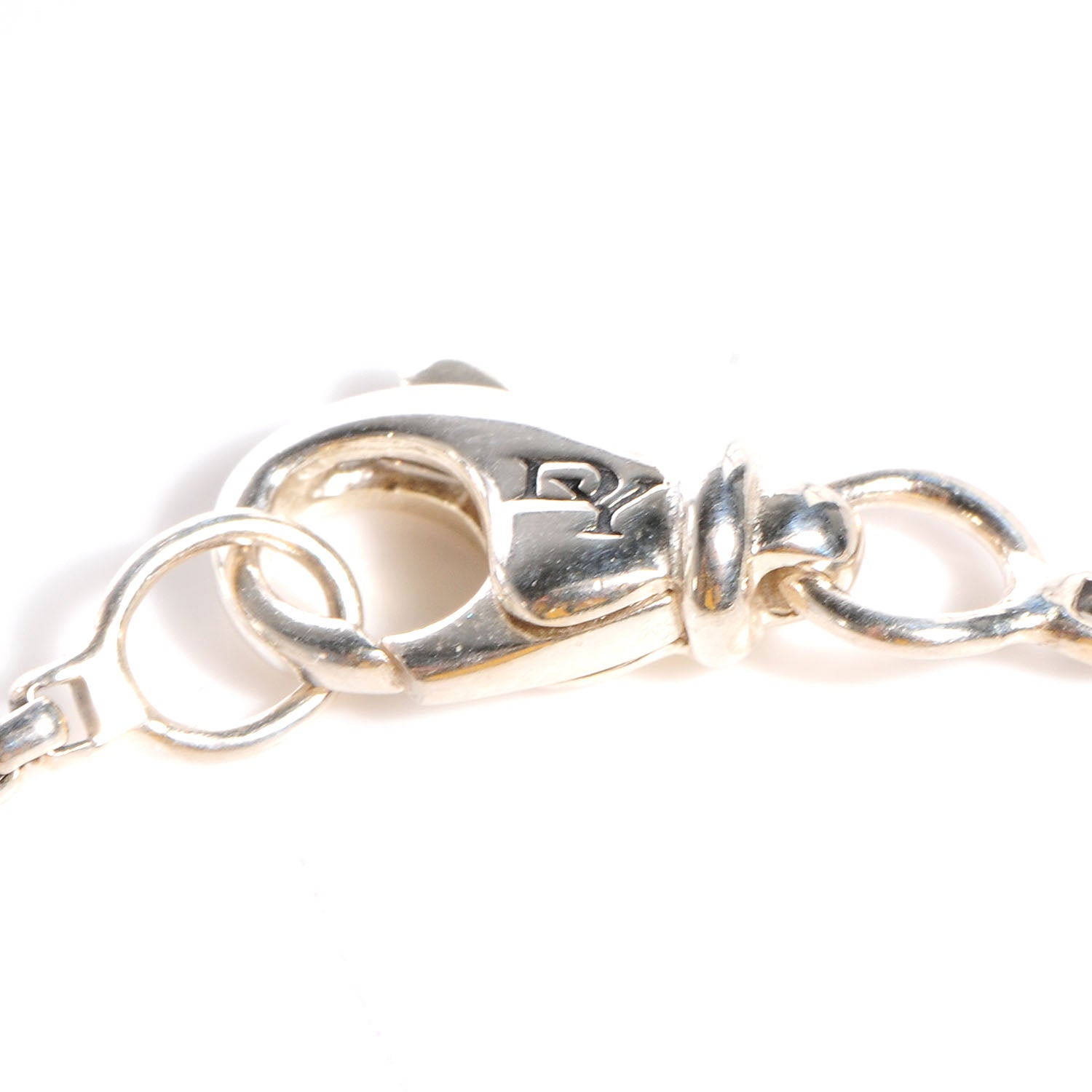 David Yurman Sterling Silver Pave Diamond Hematine 7mm Petite Albion Necklace 5 of 5