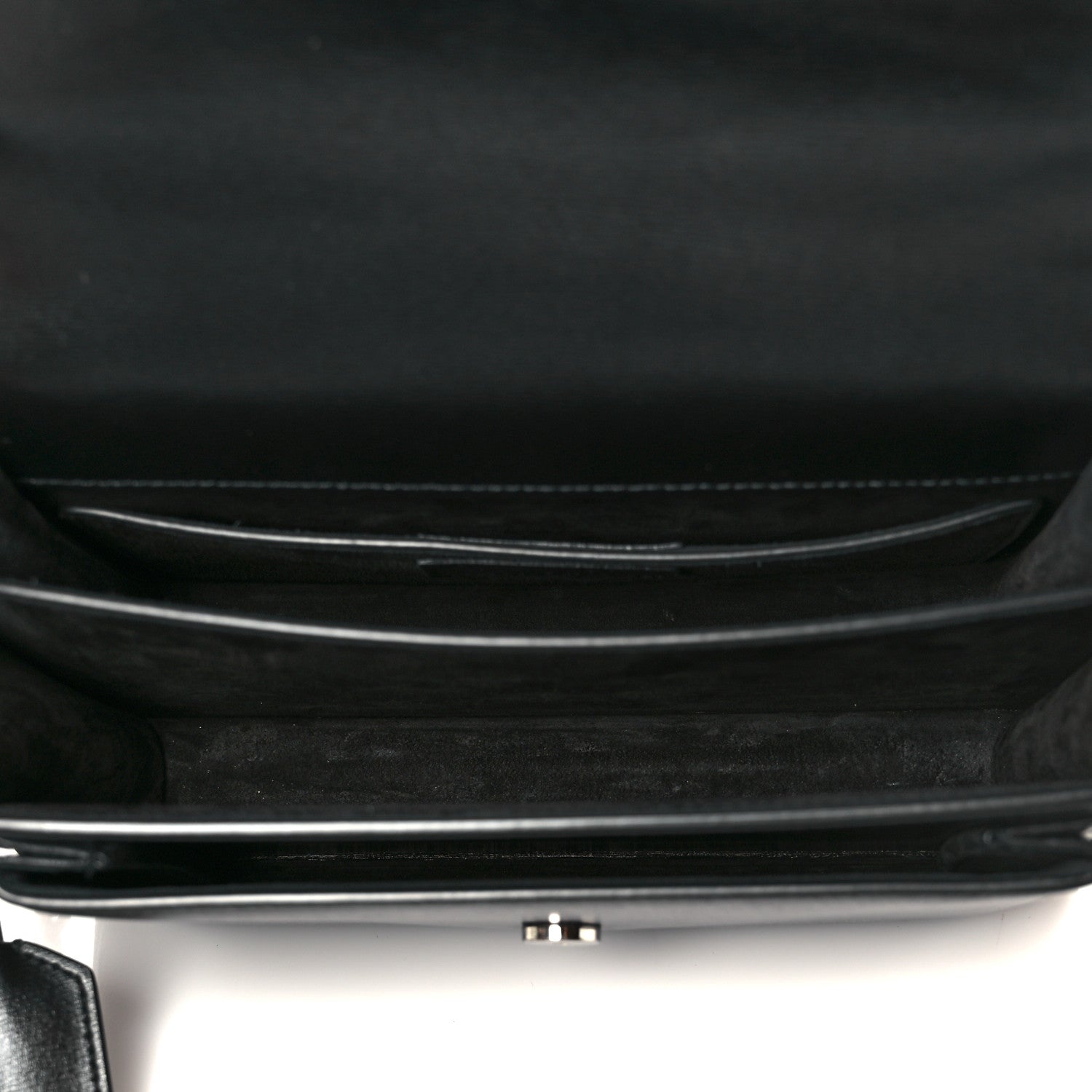Saint Laurent Calfskin Medium Monogram Monochrome Sunset Black 5 of 11