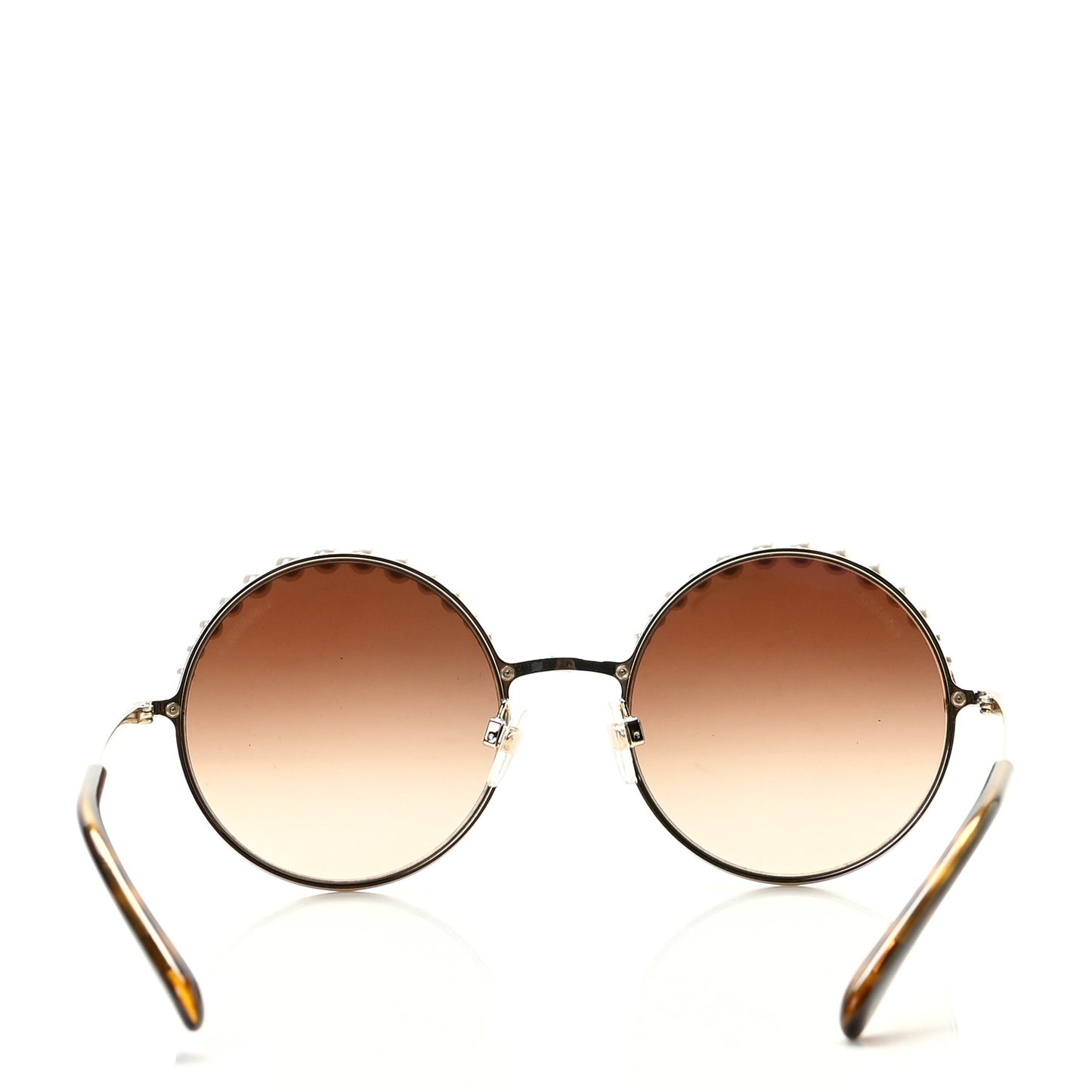 Pearl Round Sunglasses 4234-H Gold