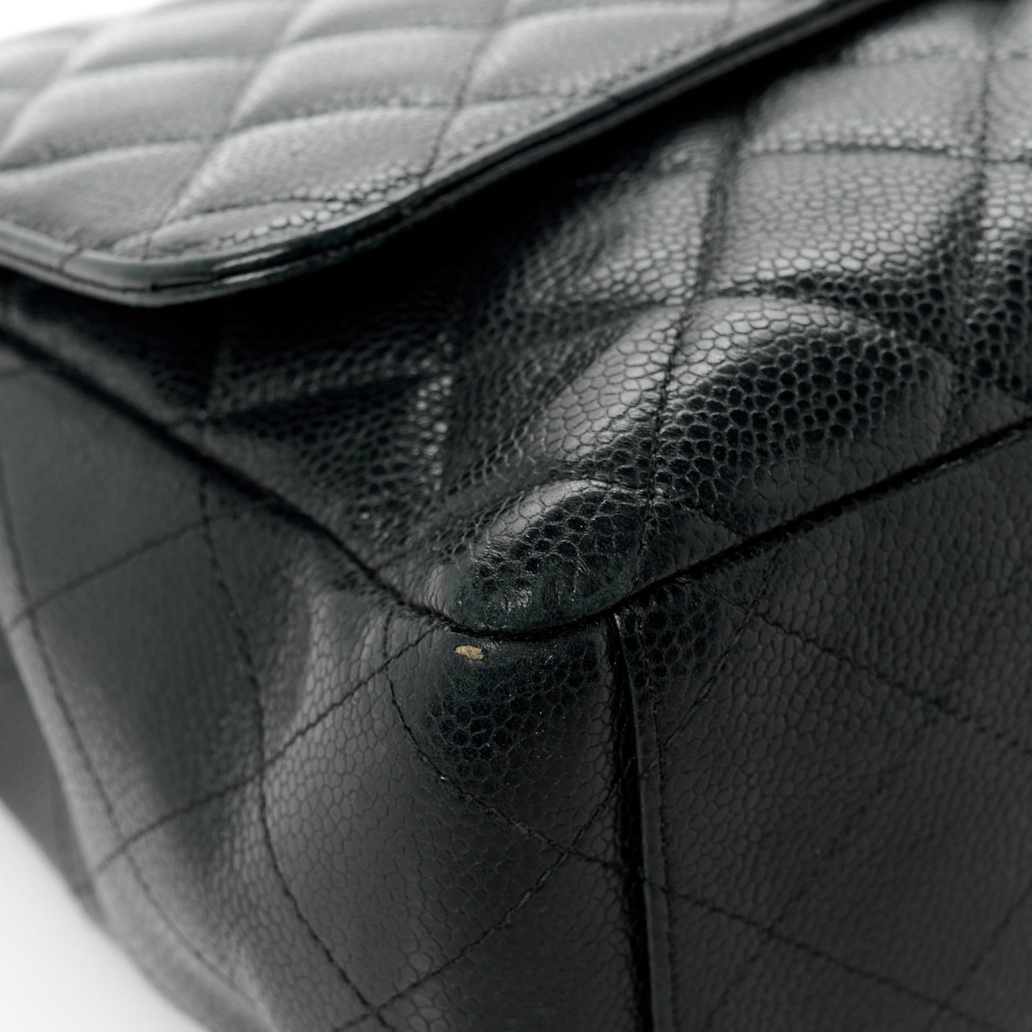 Caviar Quilted Maxi Single Flap Black