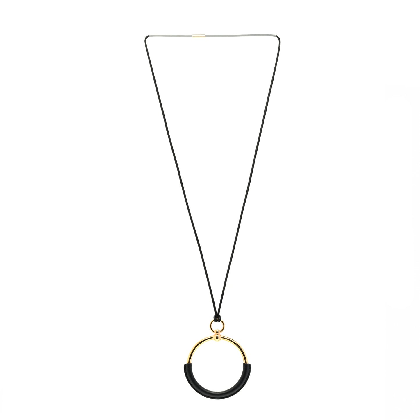 Swift Grand Loop Pendant Necklace Black