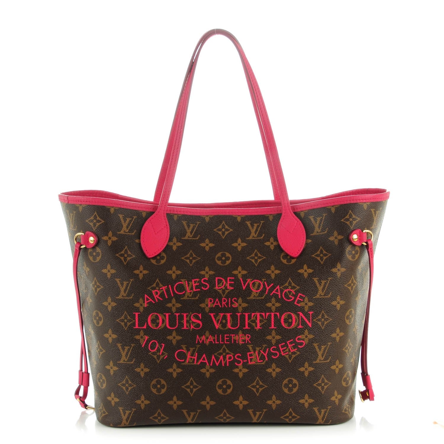 Louis Vuitton Monogram Articles de Voyage Ikat Neverfull MM Rose Indien 1 of 7