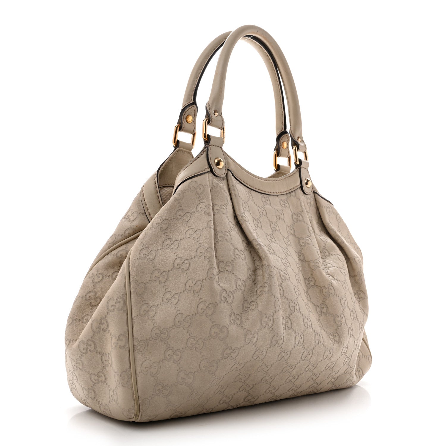 Gucci Guccissima Medium Sukey Tote Mystic White 3 of 17
