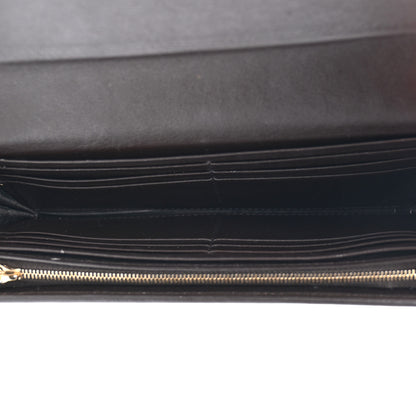 Gucci Monogram Margaux Calfskin Sukey Continental Wallet Beige Ebony Cocoa 5 of 9