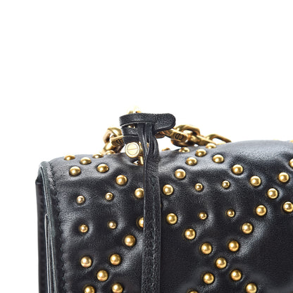 Christian Dior Lambskin Cannage Studded Large Dioraddict Flap Bag Black 14 of 14