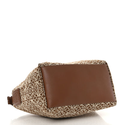 Loewe Jacquard Anagram Calfskin Small Cubi Bag Tan Pecan 4 of 13