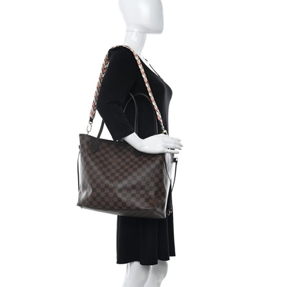 Louis Vuitton Damier Ebene Braided Neverfull MM Pink 2 of 10