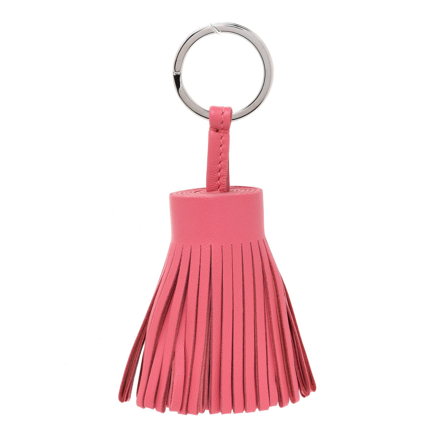 Lambskin Carmen Tassel Key Holder Rose Shocking
