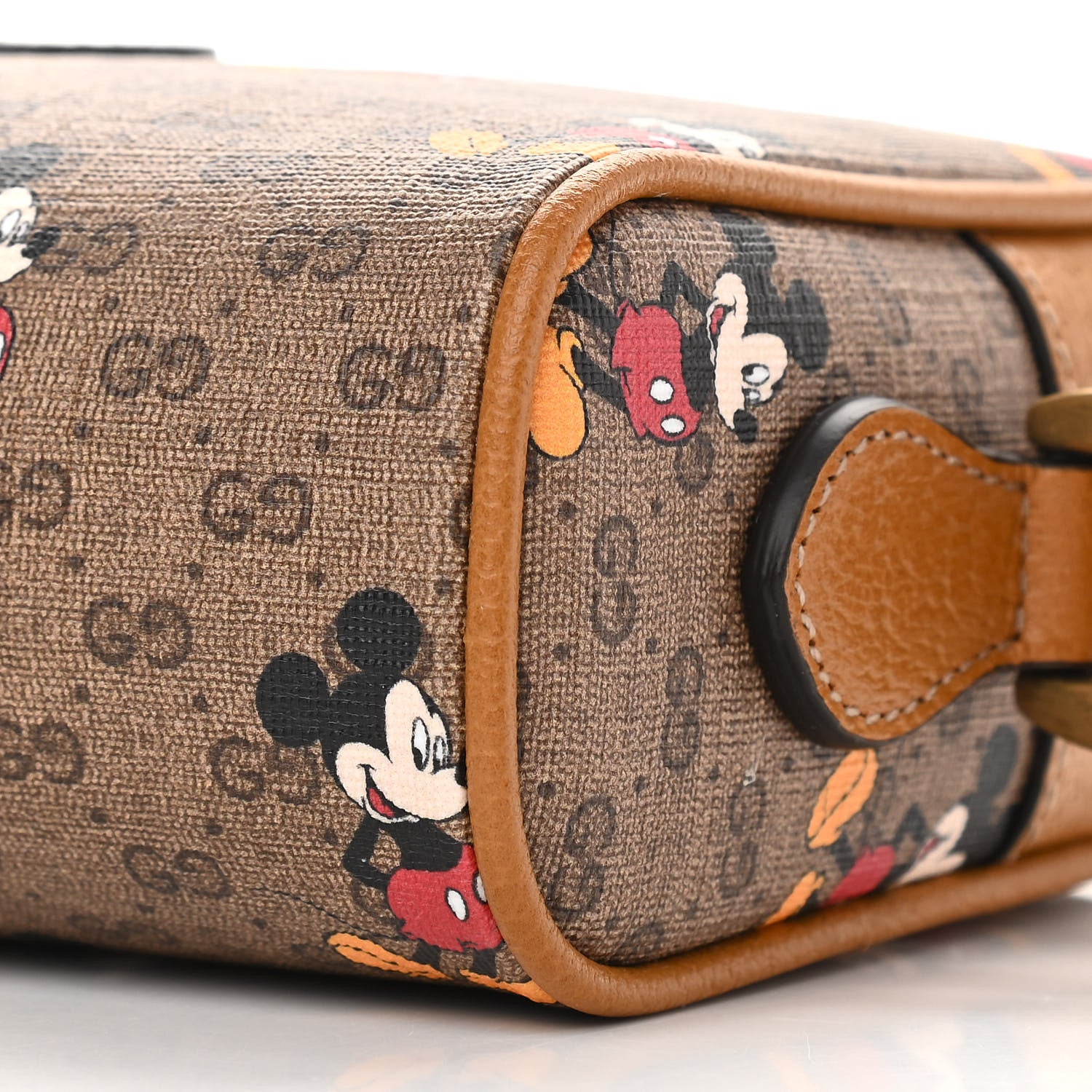 Gucci X DISNEY Mini Vintage GG Supreme Monogram Mickey Mouse Shoulder Bag Beige Vintage Sun Oil 9 of 9