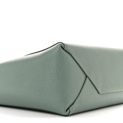 Celine Grained Calfskin Small Vertical Cabas Green 9 of 10