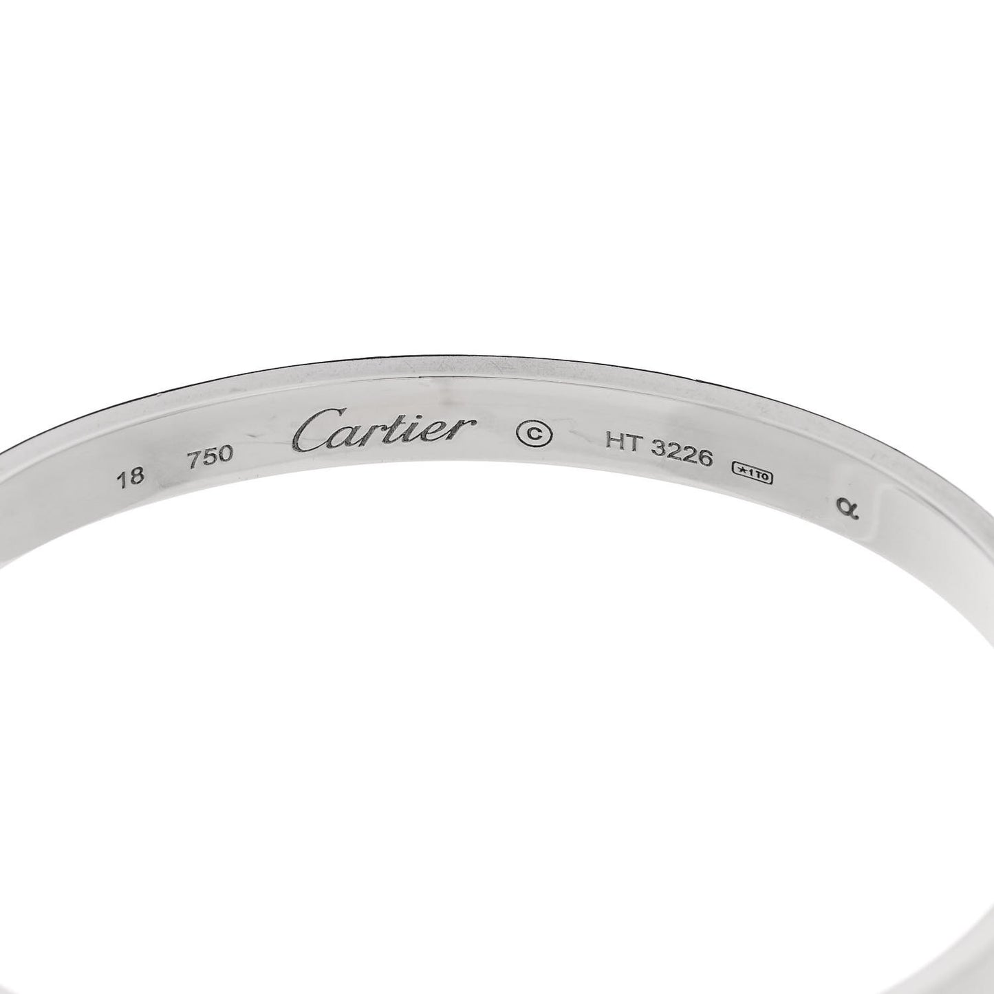 18K White Gold LOVE Bracelet 18