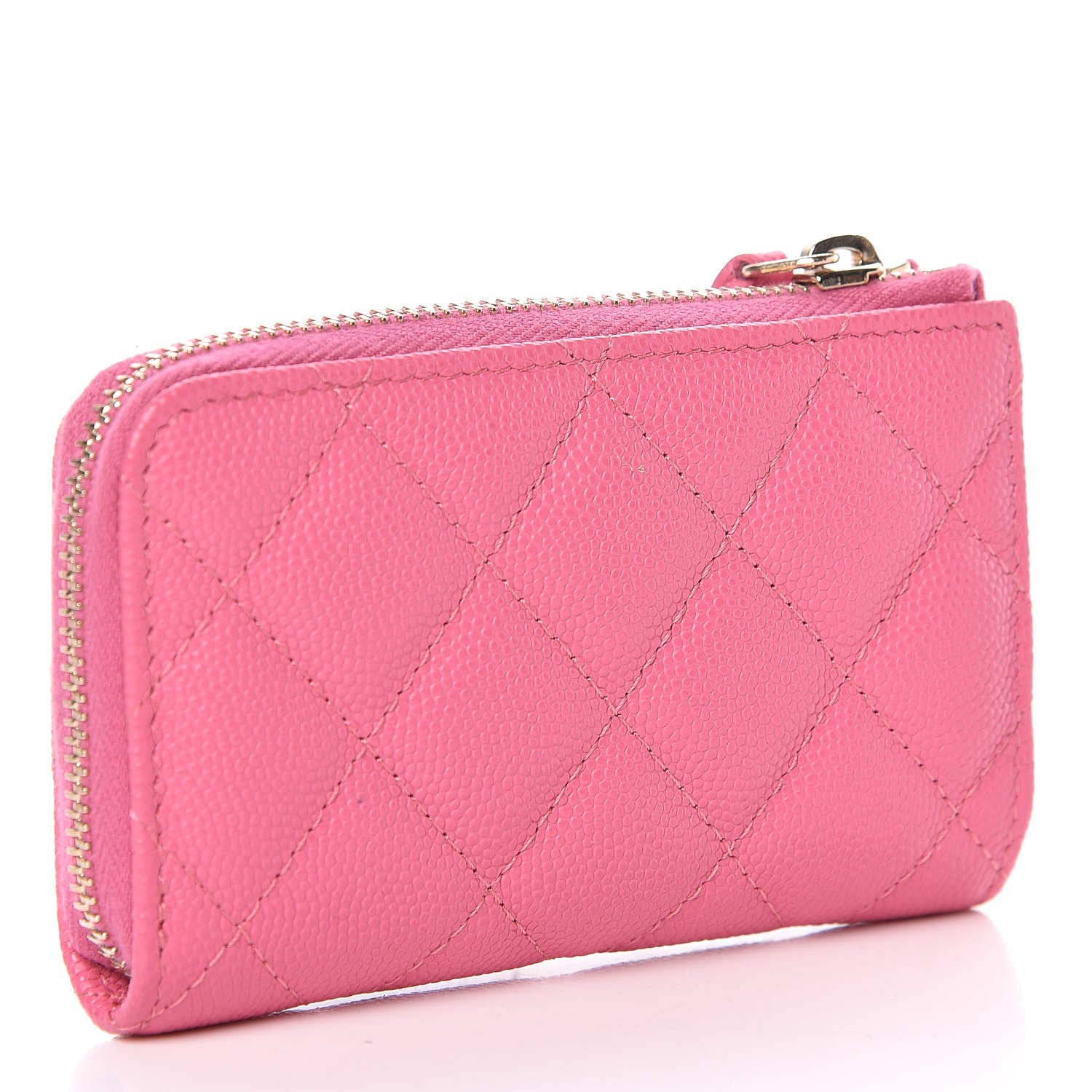 Chanel Caviar Quilted Key Holder Case Pink 3 of 8