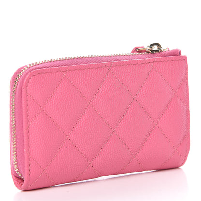 Chanel Caviar Quilted Key Holder Case Pink 3 of 8
