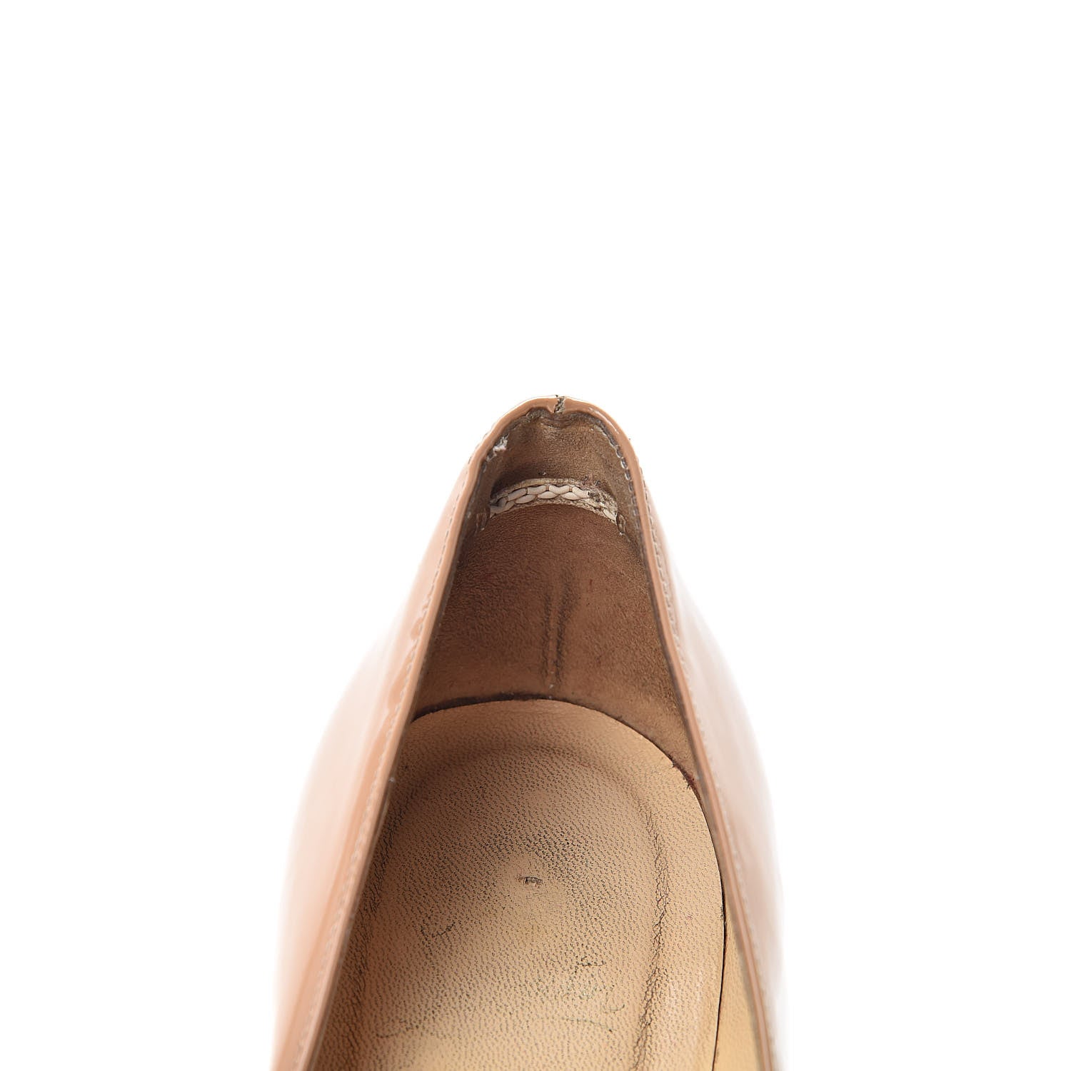 Christian Louboutin Patent Pigalle 120 Pumps 39 Nude 11 of 19
