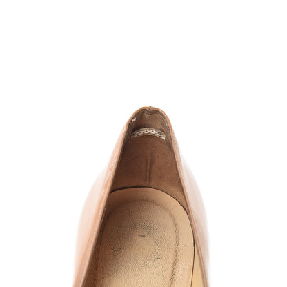 Christian Louboutin Patent Pigalle 120 Pumps 39 Nude 11 of 19