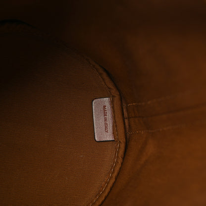 Celine Triomphe Canvas Calfskin Small Drawstring Bucket Bag Tan 6 of 9