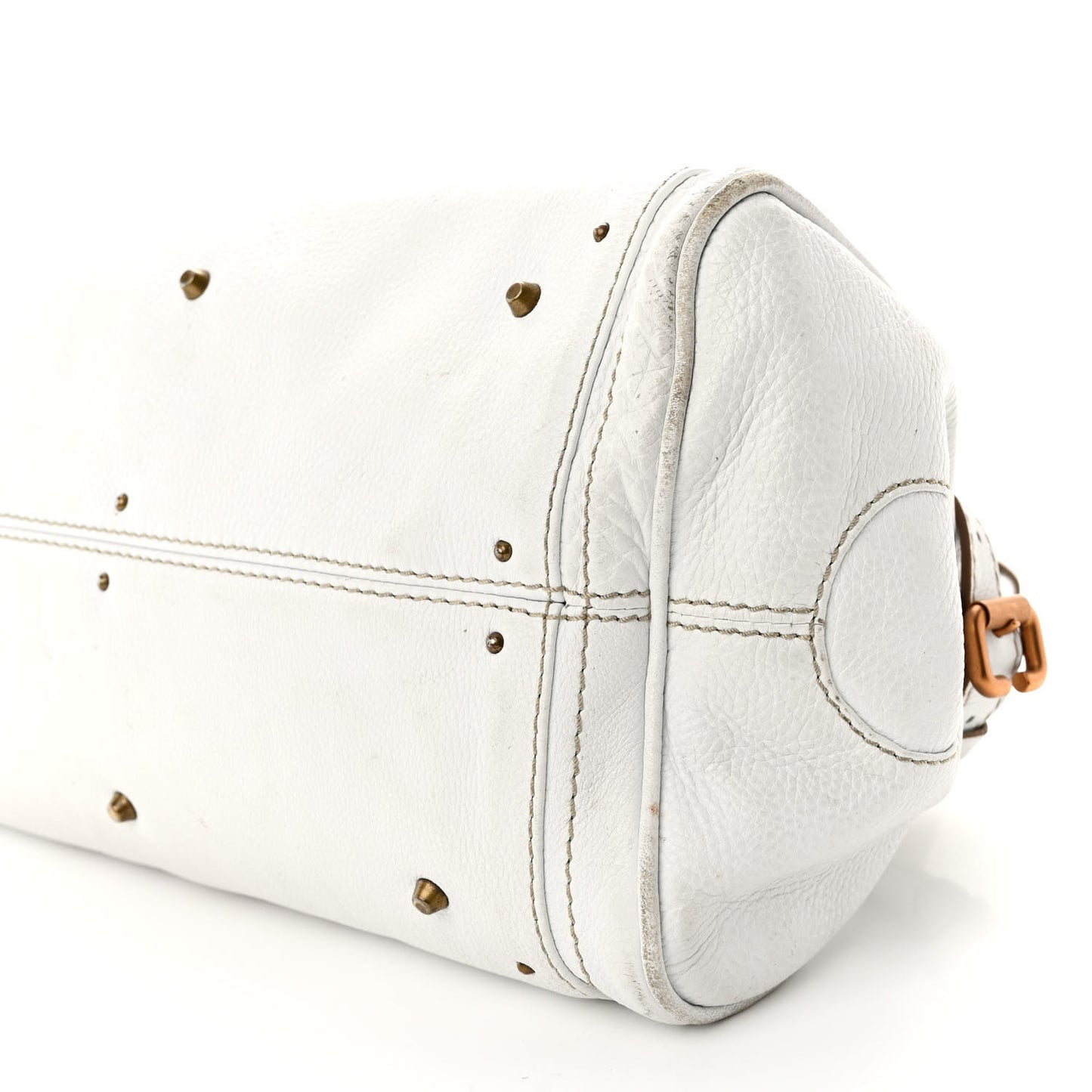 Calfskin Medium Paddington Satchel White