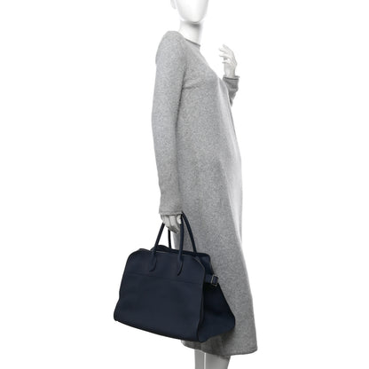 The Row Matte Grained Calfskin Soft Margaux 15 Indigo 2 of 10