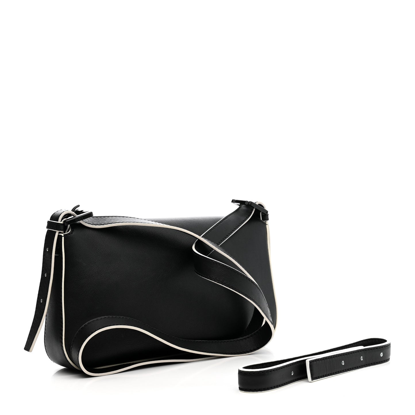 Vitello Dolce Elite Monster Eyes Bi-Color Baguette Black Yellow